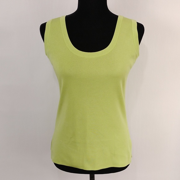 Exclusively Misook Petite Green Tank - Picture 1 of 7